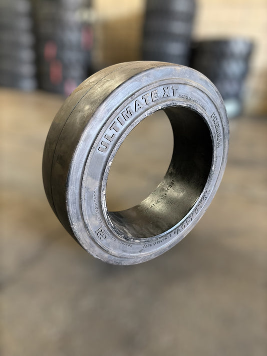 16x5x10.5 (16x5x10 ½) Press On Cushion Forklift Tire Solid Rubber