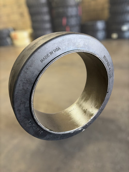 21x7x15 Press On Cushion Forklift Tire Solid Rubber