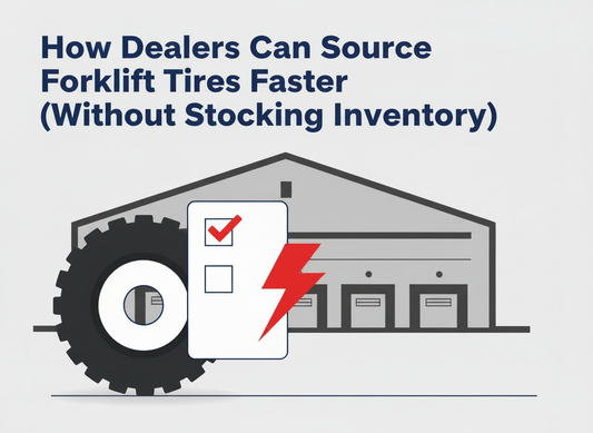 How Dealers Can Source Forklift Tires Faster Without Stocking Inventory