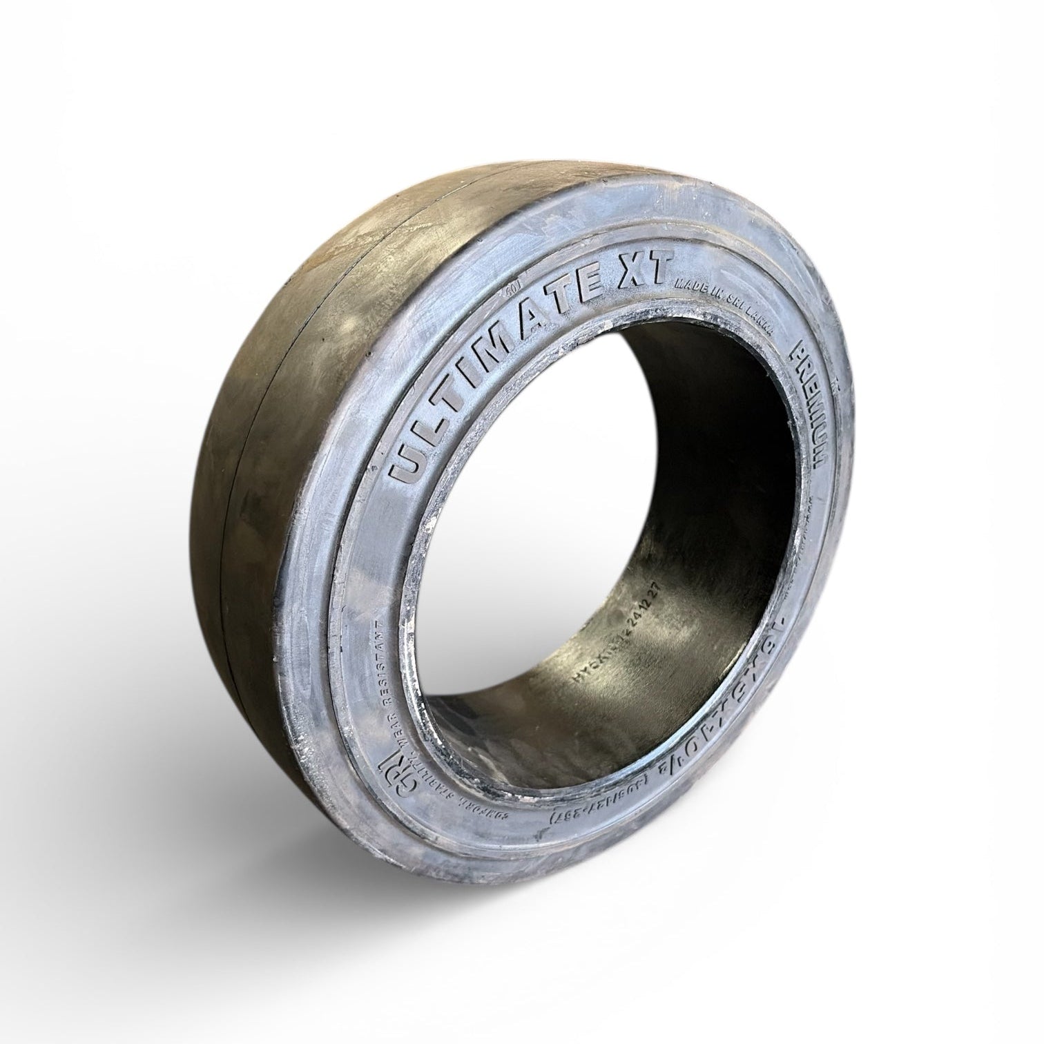 forklift tire bearing on a white background