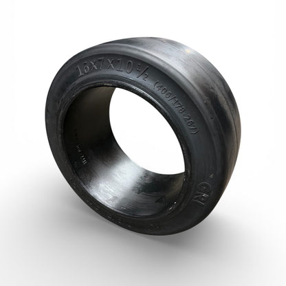16x7x10.5 forklift tire on white background