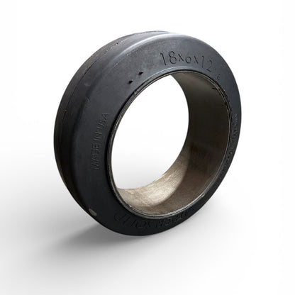 18x6x12.125 (18x6x12 ⅛) forklift tire smooth cushion