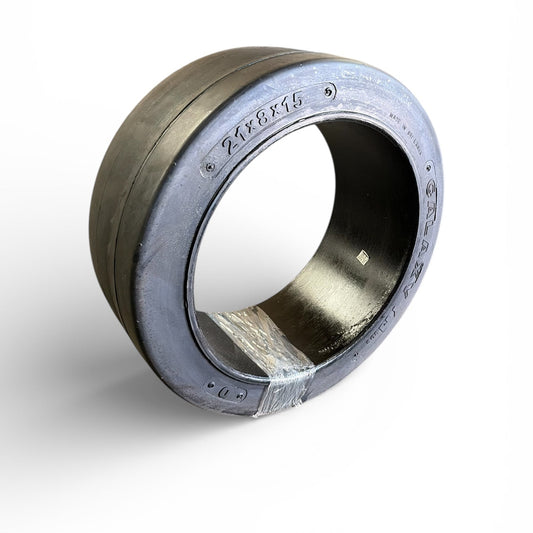 21x8x15 Smooth forklift tire cushion press  on