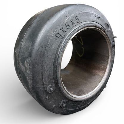 Forklift Tire with size marking '9x5x5' on a white background